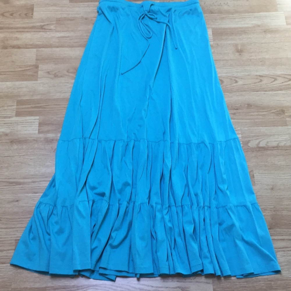 Garnet Hill tiered boho maxi